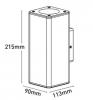 Piccolo II 12W LED Square Up/Down Coastal Wall Light